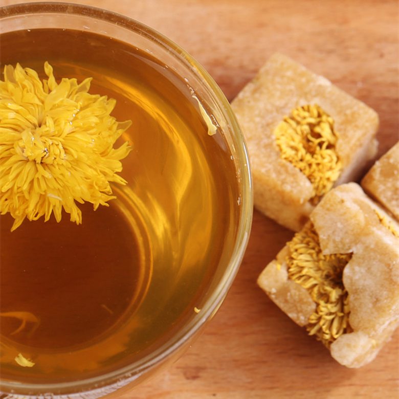 冰糖蜂蜜菊花茶